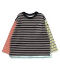 tシャツ 「WEB限定」無地ボーダー長袖Tシャ...の詳細画像1