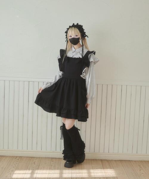 Whinny ホワイニー おサボりメイドちゃんワンピ 新品未使用タグ付き❗❗ Whinny ホワイニー おサボりメイドちゃんワンピ 新品未使用タグ