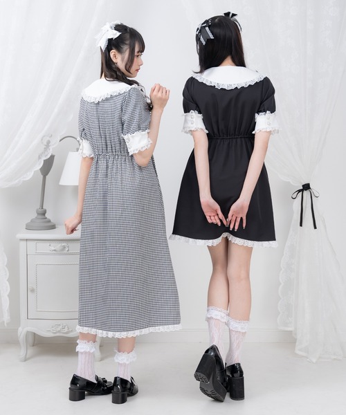 夢展望　ディアマイラブ dear mylove ご令嬢レースワンピース　チェック DearMyLove ワンピース ご令嬢レースワンピース : ZOZOTOWN