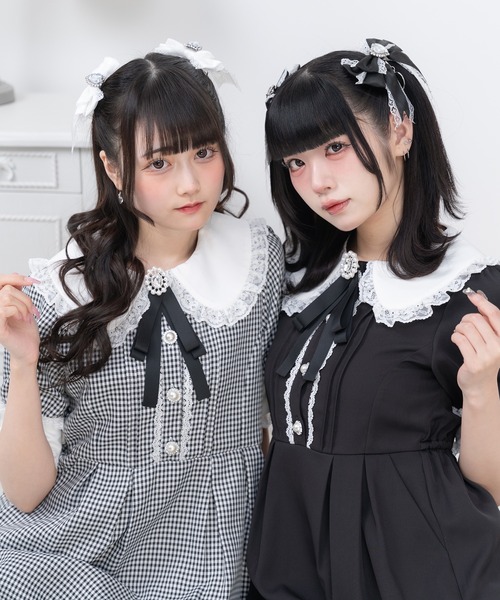 夢展望　ディアマイラブ dear mylove ご令嬢レースワンピース　チェック DearMyLove ワンピース ご令嬢レースワンピース : ZOZOTOWN