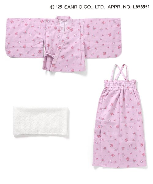 【sk】浴衣 サンリオキャラクターズ浴衣　アイボリー　120 trim_ofcrs_item6511a2e435f311f