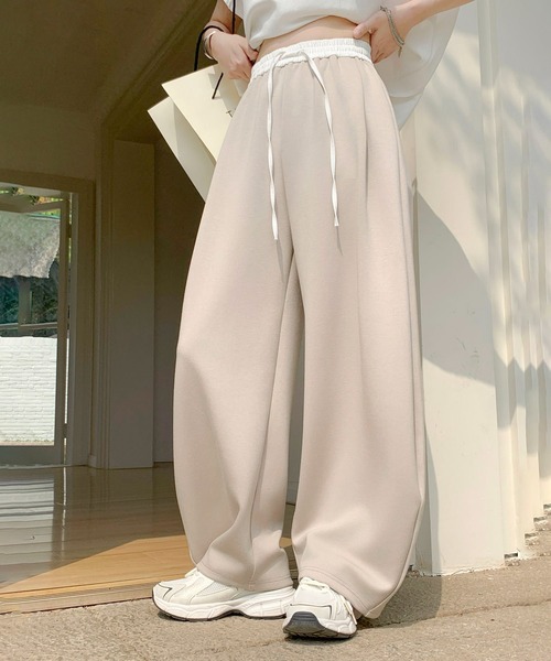 パンツ ダブルウエストカーブパンツ レディース : ZOZOTOWN Yahoo!店