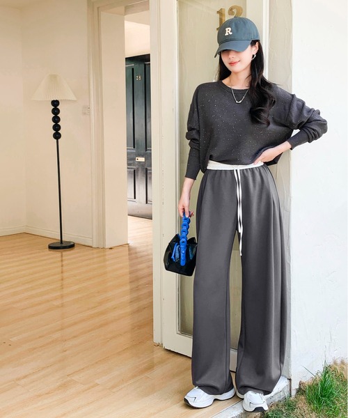 パンツ ダブルウエストカーブパンツ レディース : ZOZOTOWN Yahoo!店