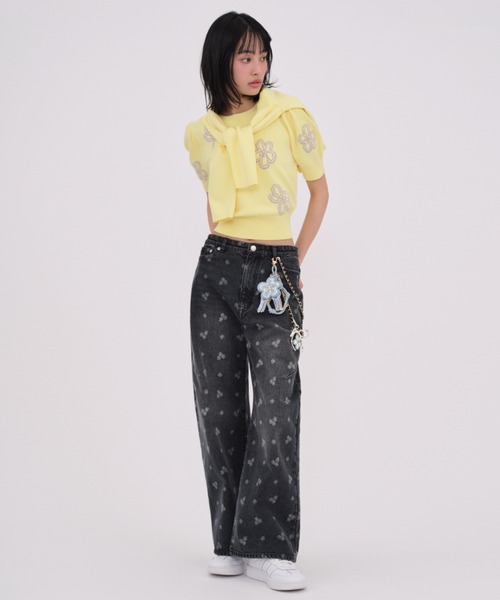 【お花プリントが可愛い♡】CHANEL★ジーンズ 花柄 CHANEL(シャネル) デニム・ジーパン(レディース) - 海外