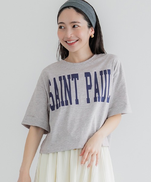 RECTO クロップド丈 ロゴTシャツ RECTO クロップド丈 ロゴTシャツ