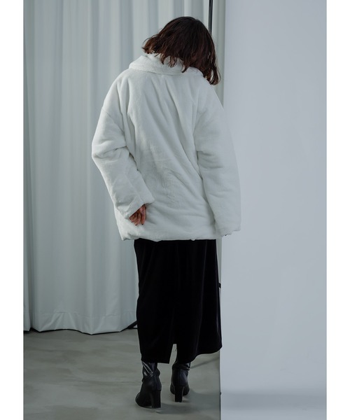 「Adoon plain」 コート FREE ブルーグレー レディース_画像9