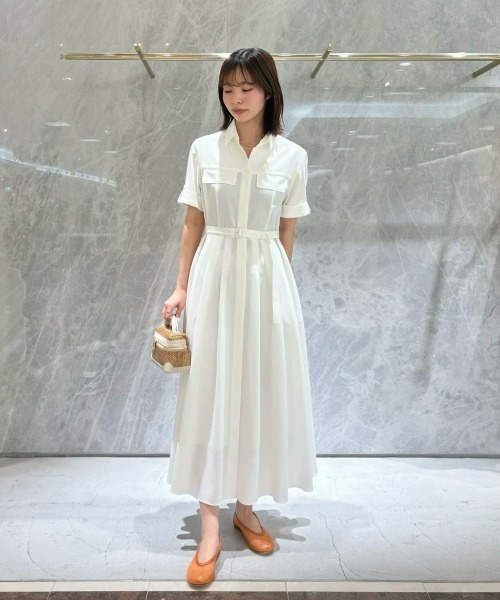 YOKAN シャツワンピース osharewalker ワンピース シャツワンピース ロングワンピース