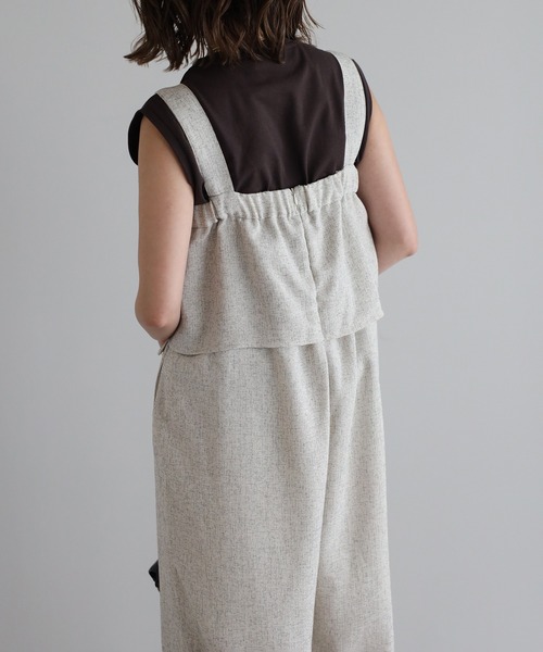 新品フィードサック風サロペット Bonjour Sagan（ボンジュールサガン） サロペット オーバーオール