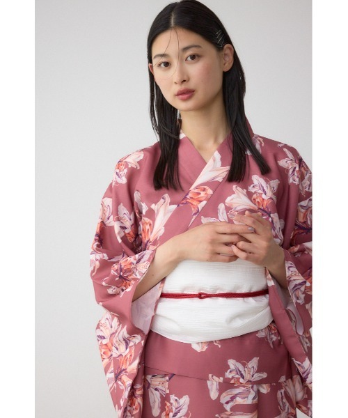 浴衣2着セット 3点セット2Wayオーガンジー花柄セパレート浴衣[tu1350
