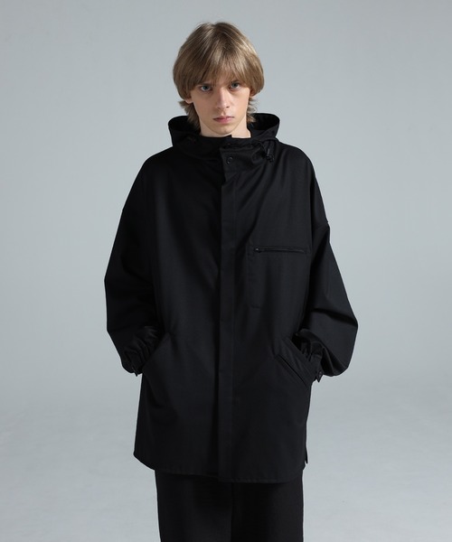 ブルゾン アウター Y-3 REFINED WOOL HOODED TOP 3-STRIPES メンズの画像