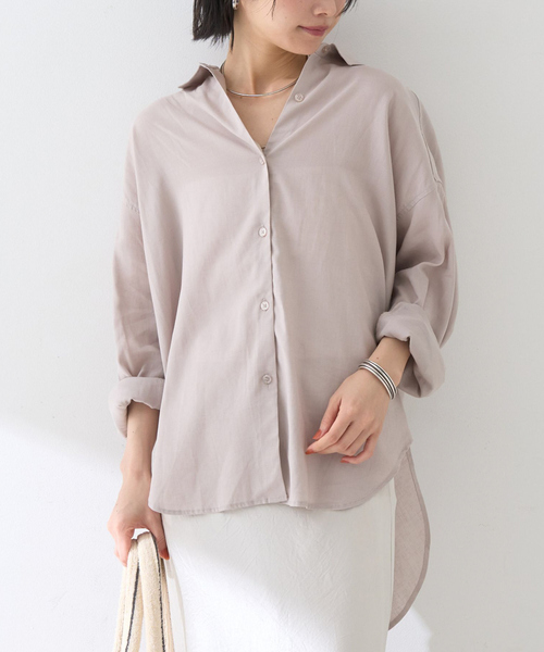ROUGE VIF Sophie リネンシャツ ブラウス シャツ 「新色追加」麻混