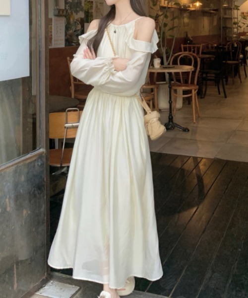Aelina ワンピース オフショルダー長袖ワンピース : ZOZOTOWN Yahoo!店