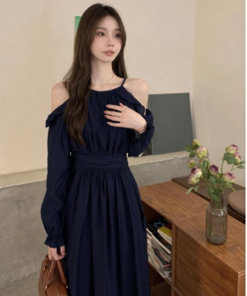 Aelina ワンピース オフショルダー長袖ワンピース : ZOZOTOWN Yahoo!店