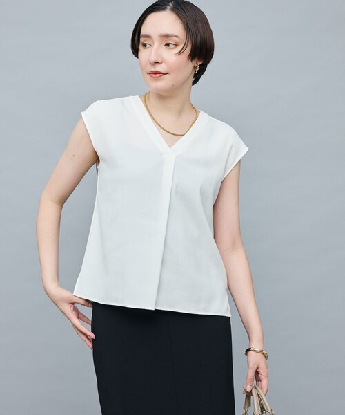 NOLLEY'S sophi  ジョーゼット×シフォンブラウス　新品　38 M NOLLEY'S Sophi（ノーリーズソフィ）の「ジョーゼット×シフォン