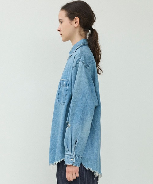 Johnbull（ジョンブル） ブラウス シャツ デニムオーバーシャツ