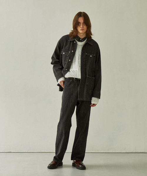 「EMMA CLOTHES」 加工デニムパンツ S インディゴブルー メンズ