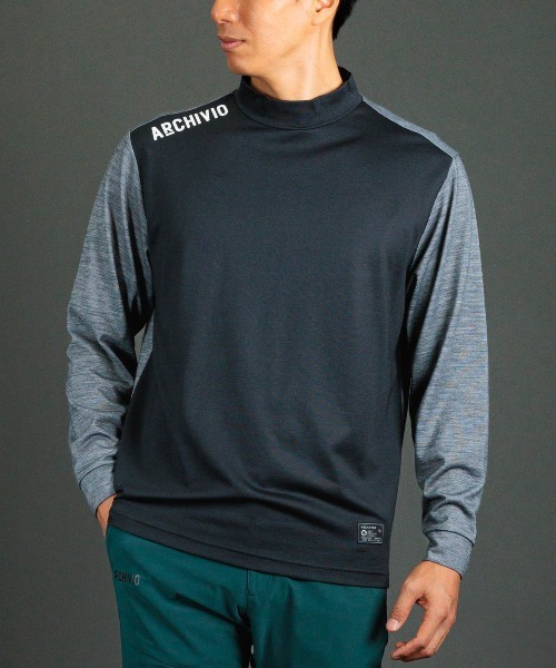 archivio（アルチビオ） 「MENS」「メンズ」ウール混ポイントロゴプル