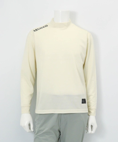 archivio（アルチビオ） 「MENS」「メンズ」ウール混ポイントロゴプル