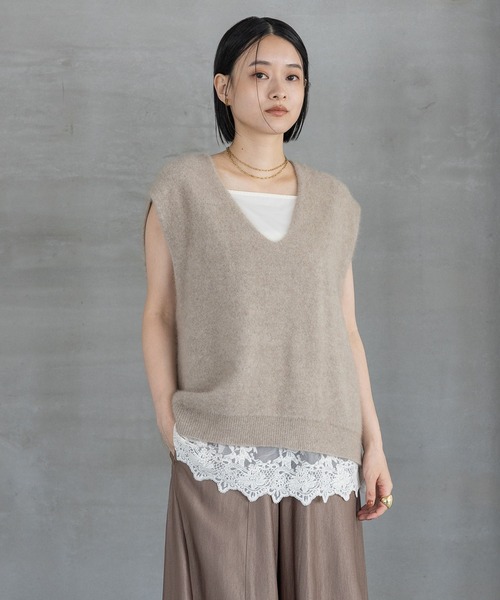 新品未使用【完売品】 A part by レースキャミチュニック A part by（アパートバイ） チュニック 「追加3」レースキャミ