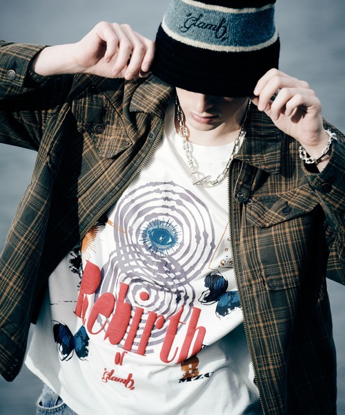 glamb（グラム） tシャツ Rebirth T-Shirt / リバースTシャツ メンズ