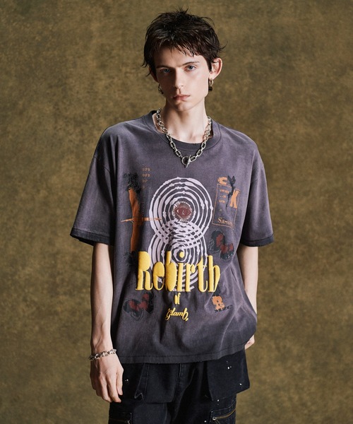 glamb（グラム） tシャツ Rebirth T-Shirt / リバースTシャツ メンズ