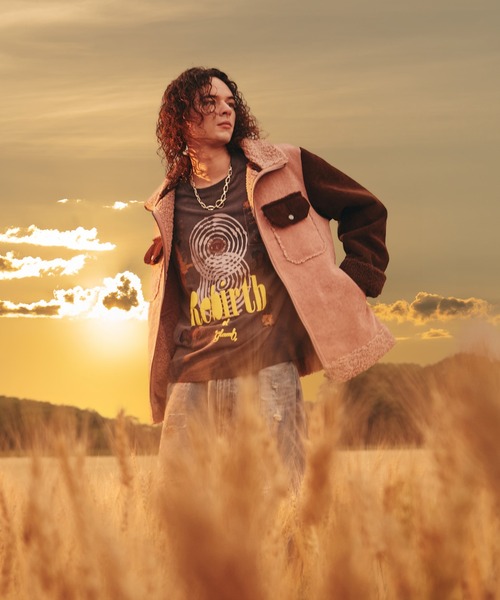 glamb（グラム） tシャツ Rebirth T-Shirt / リバースTシャツ メンズ
