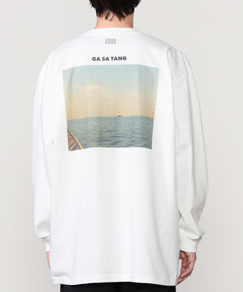 TANGTANG フォト Tシャツ 白 L GASATANG TANGTANG/GASATANG MEKASTATIONEXP.(WHITE)