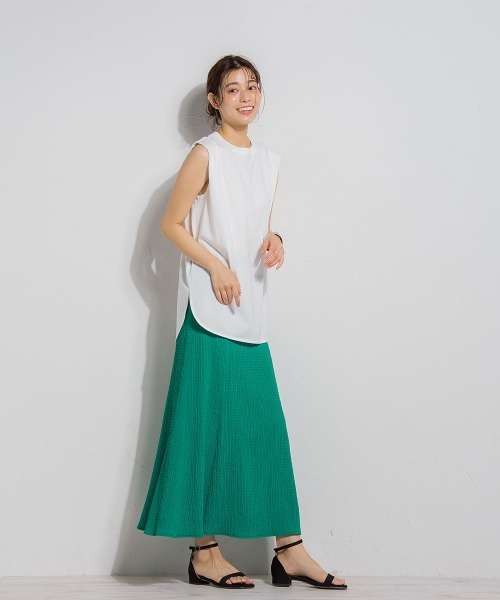 「Droite lautreamont」 ノースリーブトップス M オフホワイト レディース_画像4