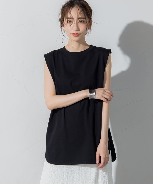 「Droite lautreamont」 ノースリーブトップス M オフホワイト レディース_画像8