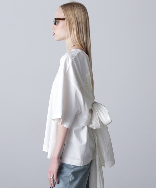 「ROSE BUD」 半袖カットソー ONE SIZE ブラック レディース_画像7