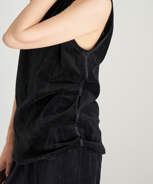 IENA（イエナ） タンクトップ ノースリーブ Maison IENAベロアタンク