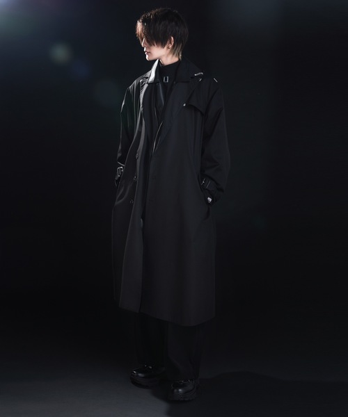 ADRER（アドラー） トレンチコート SMALL ブラック メンズ : ZOZOTOWN