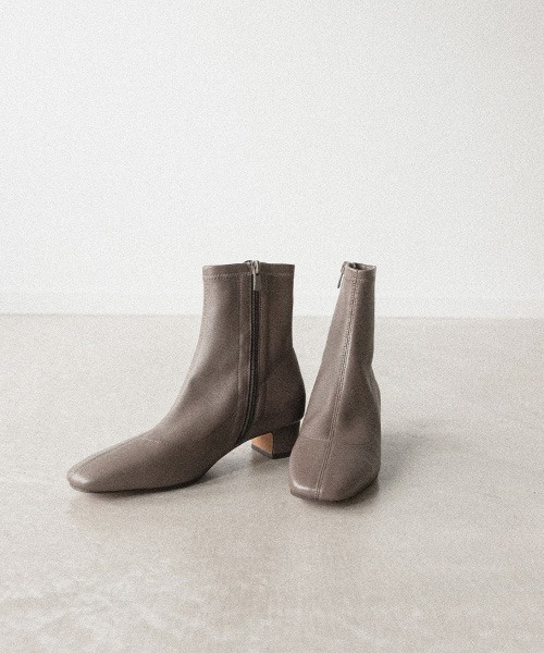 RANDA（ランダ） ブーツ 「本革」ストレッチレザーショートブーツ