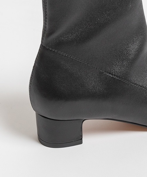 RANDA（ランダ） ブーツ 「本革」ストレッチレザーショートブーツ