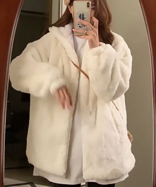 Sally Lunn ブルゾン アウター もこもこボアブルゾン レディース