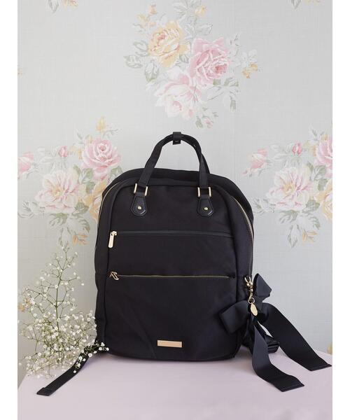 Maison de FLEUR（メゾンドフルール） リュック FREE ブラック