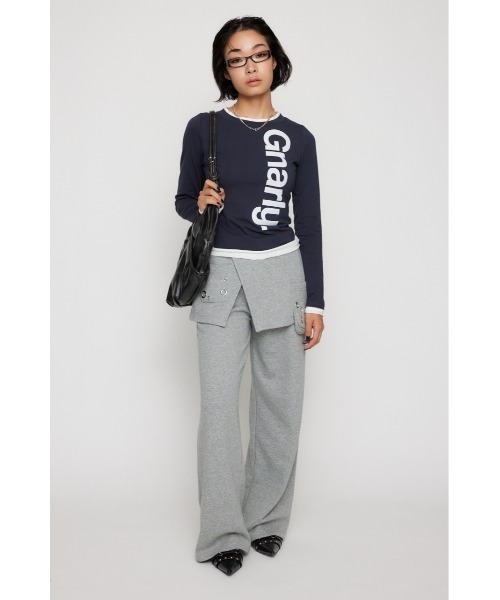 LAGUA GEM（ラグアジェム） スウェットパンツ ジャージ 2PIECE EYELET