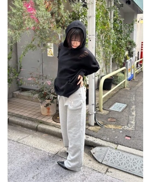 LAGUA GEM（ラグアジェム） スウェットパンツ ジャージ 2PIECE EYELET
