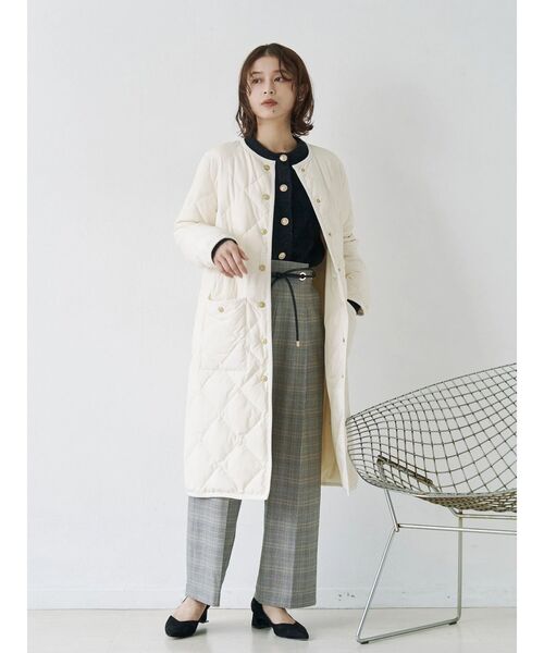 TONAL（トーナル） カーディガン ラメニット金釦カーデ レディース