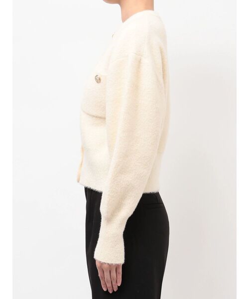 TONAL（トーナル） カーディガン ラメニット金釦カーデ レディース