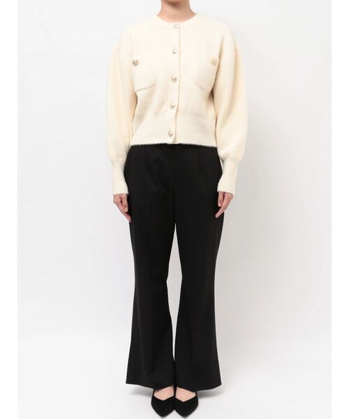 TONAL（トーナル） カーディガン ラメニット金釦カーデ レディース