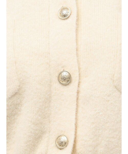 TONAL（トーナル） カーディガン ラメニット金釦カーデ レディース