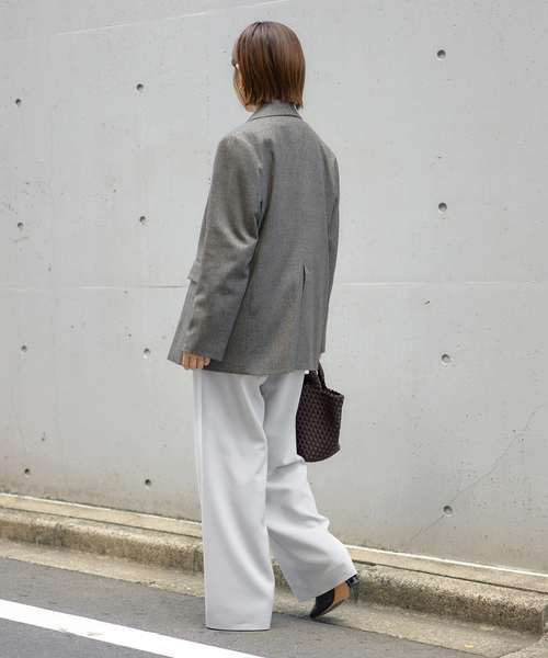 IENA（イエナ） パンツ ウォッシャブル アセテートツイルタックパンツ