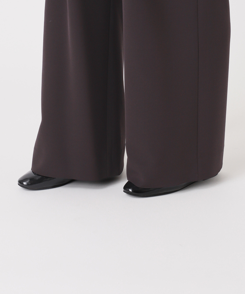 IENA（イエナ） パンツ ウォッシャブル アセテートツイルタックパンツ