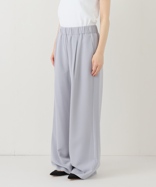 IENA（イエナ） パンツ ウォッシャブル アセテートツイルタックパンツ