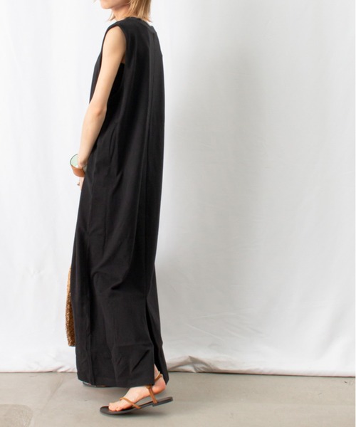 「LUCA/LADY LUCK LUCA」 ノースリーブワンピース FREE チャコールグレー レディース_画像5