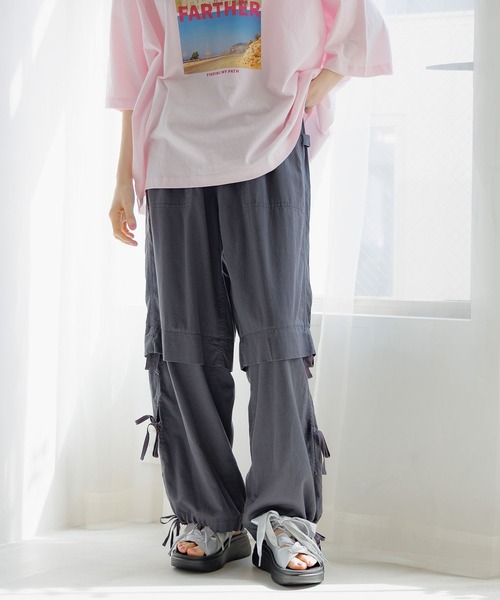 niko and…（ニコアンド） イージーパンツ FREE イエロー レディース