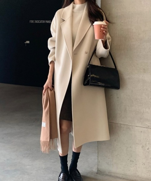 Diosfront コート チェスターコート ウエストマークロングチェスター