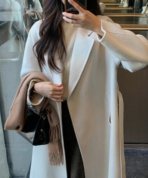 Diosfront コート チェスターコート ウエストマークロングチェスター