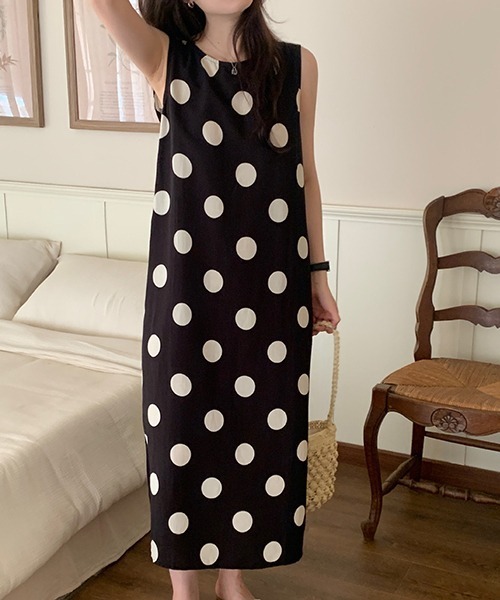 「FREE STYLISTS」 「chuu」ノースリーブワンピース FREE オフホワイト レディース_画像3